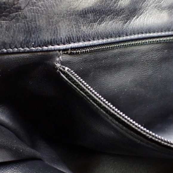 Chanel Vintage Black Quilted Lambskin Shoulder Tote Bag Authentic Classic - Picture 10 of 16